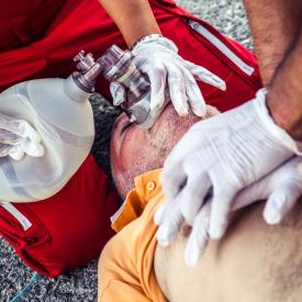 Health Care Provider Basic Life Support class at Jerry Resnick Aquatic Center